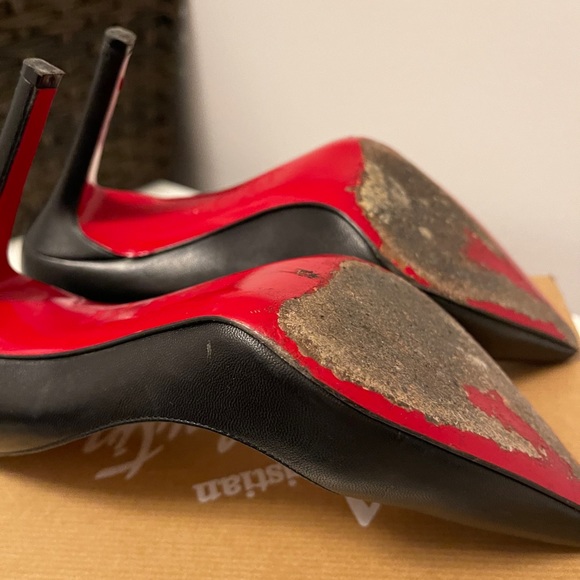 Christian Louboutin Black Pigalle Heels 100mm - Picture 11 of 12